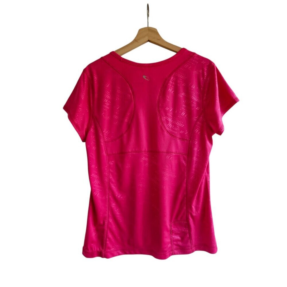 Tek Gear Womens Activewear Pink Fitted V-Neck Performance T-Shirt, Size XL - Picture 2 of 11